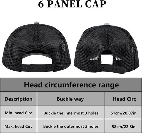 WOLFHUNT قبعة سائق الشاحنة الرجال النساء قبعة بيسبول 6-لوحة Ballcap قبعة Snapback قابلة للتعديل شبكة الظهر، مثالية للمناسبات غير الرسمية والخارجية in Kuwait