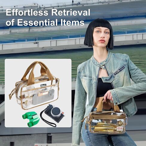 حقيبة يد خشنة بما فيه الكفاية للاستاد للنساء، مناسبة للحفلات الموسيقية، لمحبي الرياضة، أنيقة وجذابة in Kuwait