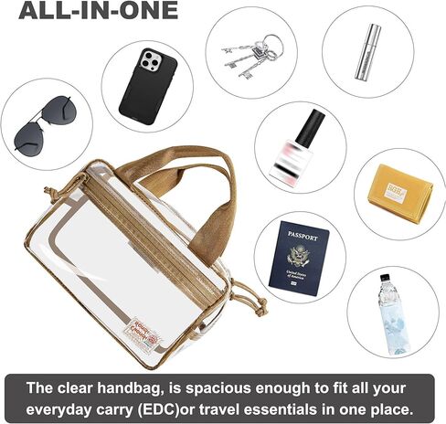 حقيبة يد خشنة بما فيه الكفاية للاستاد للنساء، مناسبة للحفلات الموسيقية، لمحبي الرياضة، أنيقة وجذابة in Kuwait