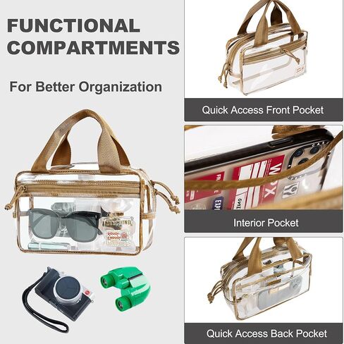 حقيبة يد خشنة بما فيه الكفاية للاستاد للنساء، مناسبة للحفلات الموسيقية، لمحبي الرياضة، أنيقة وجذابة in Kuwait