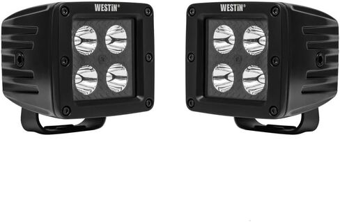 Westin 09-12205B-PR HyperQ B-Force LED LED LED Auxiliary Lights Beam 3.2x3 in. 5W (مجموعة 2) in Saudi Arabia