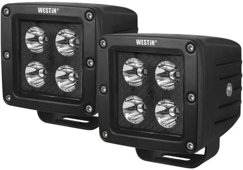 Westin 09-12205B-PR HyperQ B-Force LED LED LED Auxiliary Lights Beam 3.2x3 in. 5W (مجموعة 2) in Saudi Arabia
