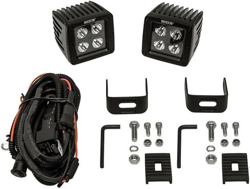 Westin 09-12205B-PR HyperQ B-Force LED LED LED Auxiliary Lights Beam 3.2x3 in. 5W (مجموعة 2) in Saudi Arabia