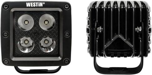 Westin 09-12205B-PR HyperQ B-Force LED LED LED Auxiliary Lights Beam 3.2x3 in. 5W (مجموعة 2) in Saudi Arabia