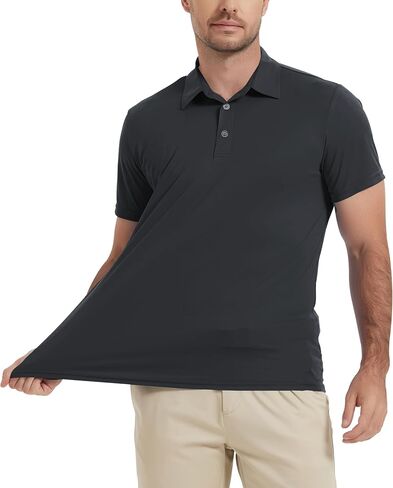 LETAOTAO Short Sleeve Polo Shirts for Men Quick Dry Performance Golf Shirt in Saudi Arabia