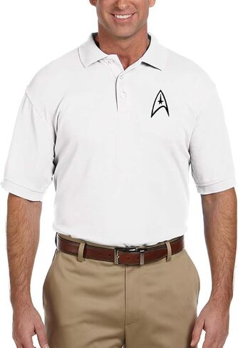 ST Starfleet Insignia Embroidered 5.6 oz. Easy Blend Polo in Saudi Arabia