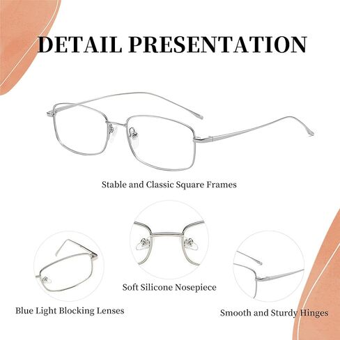Square Retro Fake Glasses Non Prescription Blue Light Glasses for Women Fashion Glasses Frame Trendy Accessories in Kuwait