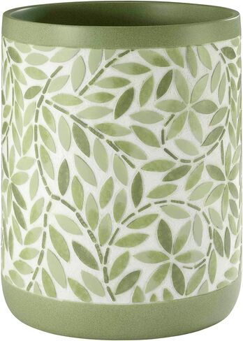 Avanti Linens Accessories Bathroom Essentials, Jar, Green in Saudi Arabia
