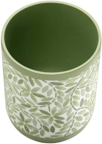 Avanti Linens Accessories Bathroom Essentials, Jar, Green in Saudi Arabia