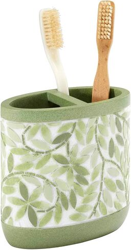 Avanti Linens Accessories Bathroom Essentials, Jar, Green in Saudi Arabia