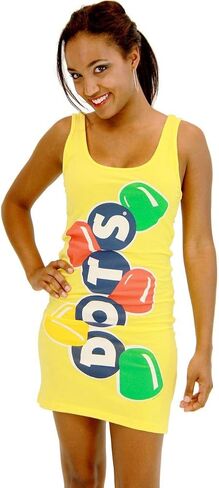 Dots Candy Yellow Tunic Tank Dress in Saudi Arabia