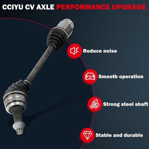 cciyu 66-4262 CV Axle Shaft Assembly Fit 2007-2009 for Acura MDX 3.7L,2009-2011 for Honda Pilot 3.5L Front Right Passenger Side FWD in Saudi Arabia
