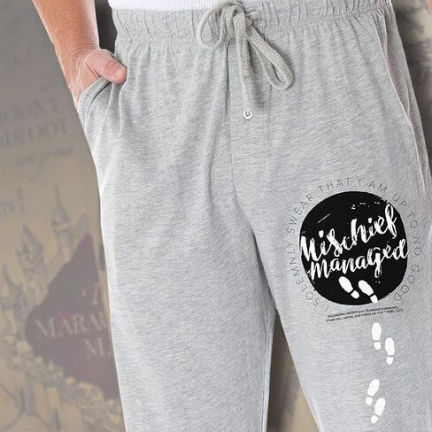 Harry Potter Pajama Pants Men's Mischief Managed Solemnly Swear I Am Up To No Good Loungewear Sleep Pants in Saudi Arabia