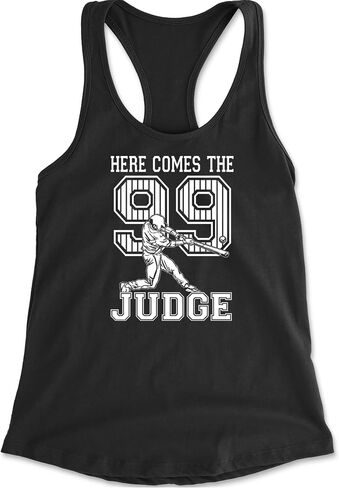 Here Comes The Judge 99 NY Baseball Racerback Tank Top for Women, Soft, Flattering Fit in Saudi Arabia