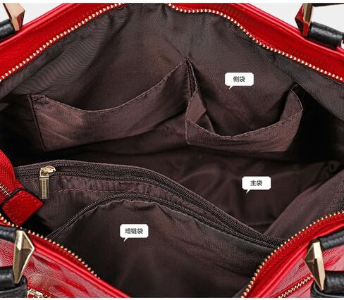 حقيبة يد البقر للطبقة النسائية مع النطاق العريض الناعم الناعم الكتف السعة الكتف التجارية مع خطاب in Kuwait