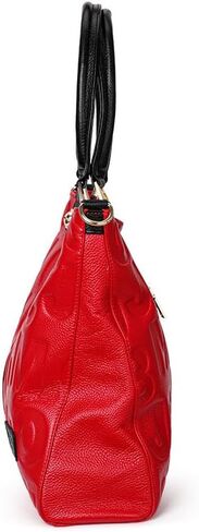 حقيبة يد البقر للطبقة النسائية مع النطاق العريض الناعم الناعم الكتف السعة الكتف التجارية مع خطاب in Kuwait