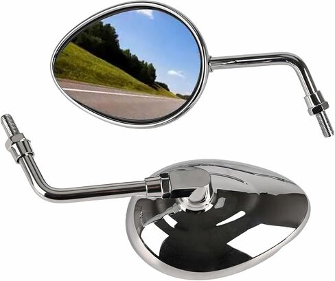 Motorcycle Rear View Mirrors, 10mm Side Mirror Replacement Accessories Parts for Indian Chief Classic Chieftain Vintage 2014-2022 Roadmaster Scout Bobber 2015-2022 Chrome in Kuwait