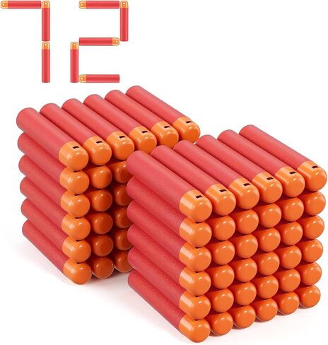 Mega Darts Refills for Mega Guns, Mega Dart Bullets Fit for Nerf Mega Guns, Mega Series Blasters, Mega Darts Bulk, Red Darts Fits for Nerf Mega Blasters (0.79in W, Attached Bucket) in Saudi Arabia