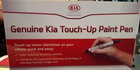 KIA OEM Touch-Up Paint + Clear Coat Currant Red Color Code R4R in Saudi Arabia