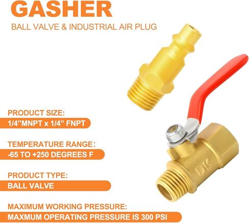 GASHER 1/4 Inch Ball Valve 304 Stainless Steel Mini Shut Off Valve with Stainless Steel Handle in Kuwait