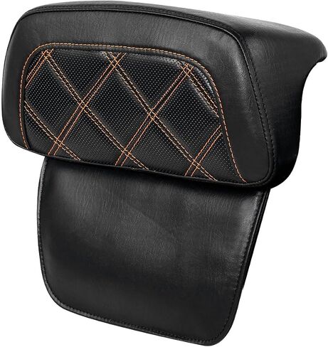 HR3 Backrest Pad for Razor & Chopped Tour-Pack Compatible with 2014-later Harley Touring Road King, Road Glide, Street Glide, Electra Glide, Tri Glide (Style A, Black Stitches) in Kuwait