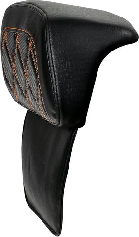 HR3 Backrest Pad for Razor & Chopped Tour-Pack Compatible with 2014-later Harley Touring Road King, Road Glide, Street Glide, Electra Glide, Tri Glide (Style A, Black Stitches) in Kuwait