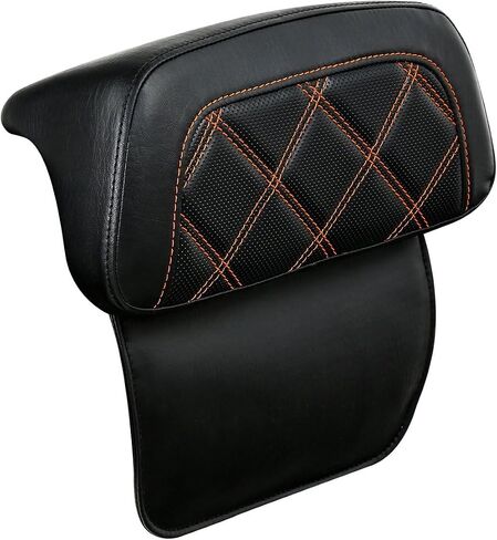 HR3 Backrest Pad for Razor & Chopped Tour-Pack Compatible with 2014-later Harley Touring Road King, Road Glide, Street Glide, Electra Glide, Tri Glide (Style A, Black Stitches) in Kuwait