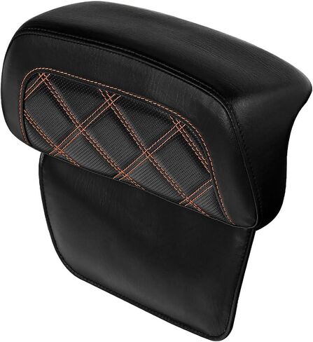 HR3 Backrest Pad for Razor & Chopped Tour-Pack Compatible with 2014-later Harley Touring Road King, Road Glide, Street Glide, Electra Glide, Tri Glide (Style A, Black Stitches) in Kuwait