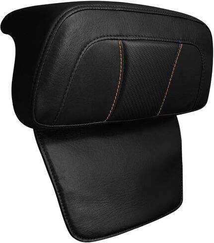 HR3 Backrest Pad لـ Razor & Tourback Packer المغطاة مع 2014-Later Harley Touring Road King ، Road Glide ، Glide ، Electra Glide ، Tri Glide (Style A ، Black Stitches) in Kuwait