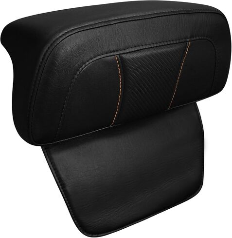 HR3 Backrest Pad لـ Razor & Tourback Packer المغطاة مع 2014-Later Harley Touring Road King ، Road Glide ، Glide ، Electra Glide ، Tri Glide (Style A ، Black Stitches) in Kuwait