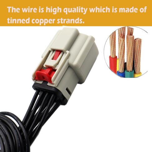 Full LED 8-Wire Headlight Connector Compatible with Dodge Durango SRT 2021-2022 Wiring Pigtail Harness in Saudi Arabia