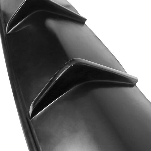 Rear Diffuser Compatible with 2016-2018 Nissan Maxima, Unpainted Black PU Splitter Spoiler Valance Under Lip Body Kit by IKON MOTORSPORTS in Saudi Arabia