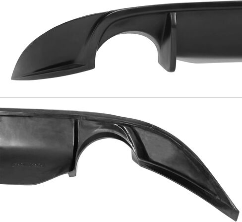 Rear Diffuser Compatible with 2016-2018 Nissan Maxima, Unpainted Black PU Splitter Spoiler Valance Under Lip Body Kit by IKON MOTORSPORTS in Saudi Arabia