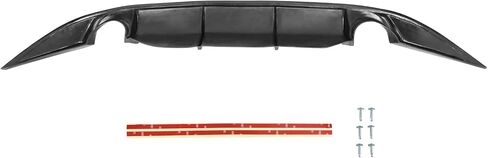 Rear Diffuser Compatible with 2016-2018 Nissan Maxima, Unpainted Black PU Splitter Spoiler Valance Under Lip Body Kit by IKON MOTORSPORTS in Saudi Arabia
