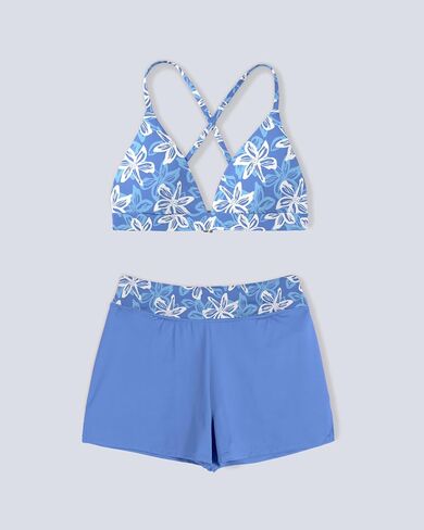 Beautikini Period Swimwear Two Piece Menstrual Swimsuit Bikini Sets Leakproof Tummy Control High Waist Bathing Suit for Girls in Saudi Arabia