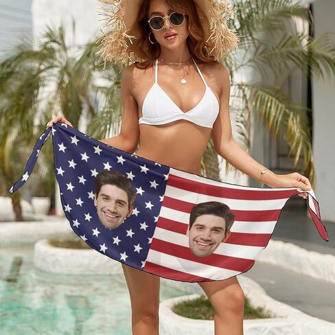 Custom Face Bikini Set for Women Personalized Swimsuit Set Matching Swim Top Bottom&Beach Cover Up for Swimwear in Kuwait