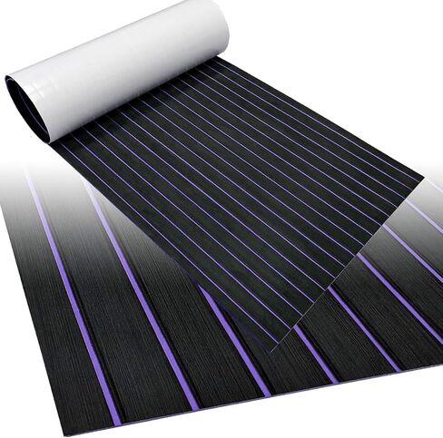 Boat Flooring EVA Foam Boat Decking 94" x70''/56''/45"/35" Non-Slip Boat Mat Self-Adhesive Foam Boat Deck Flooring Faux Teak Marine Mat for Pontoon Swim Platform Kayak Deck Yacht Jon Boat in Kuwait