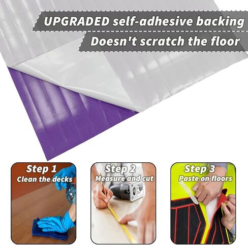 Boat Flooring EVA Foam Boat Decking 94" x70''/56''/45"/35" Non-Slip Boat Mat Self-Adhesive Foam Boat Deck Flooring Faux Teak Marine Mat for Pontoon Swim Platform Kayak Deck Yacht Jon Boat in Kuwait