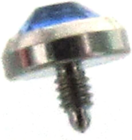 316L Surgical Steel Internally Threaded Prong Set Round Gem Dermal Top Anchor 14g in Kuwait