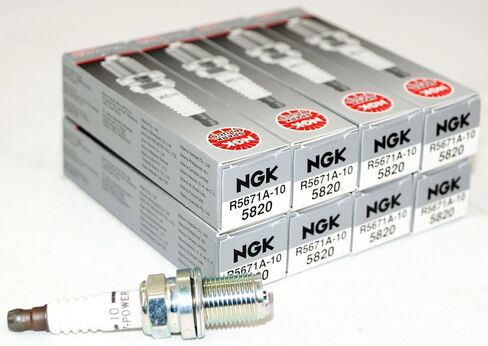 NGK R5671A-10 Spark Plugs V Power Turbo Nitrous Supercharged (Qty 8) 5820 Sbc Bbc in Saudi Arabia