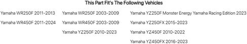 TUSK Engine Kill Switch - Fits: Yamaha YZ250F 2010-2019 in Saudi Arabia