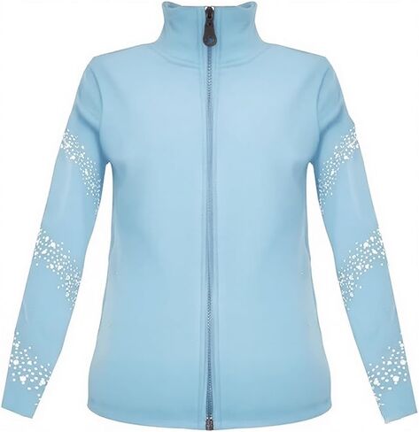 LIUHUO Girls Figure Skating Training Suit Jacket - Elegant Ventilate Practice Top in Saudi Arabia