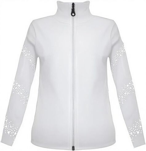 LIUHUO Girls Figure Skating Training Suit Jacket - Elegant Ventilate Practice Top in Saudi Arabia