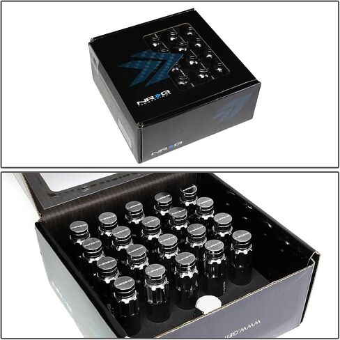 NRG Innovations LN-LS700SL-21 700 Series Steel Lug Nut مع غطاء غطاء الغبار ، 21 قطعة (5 Lug S) in Saudi Arabia