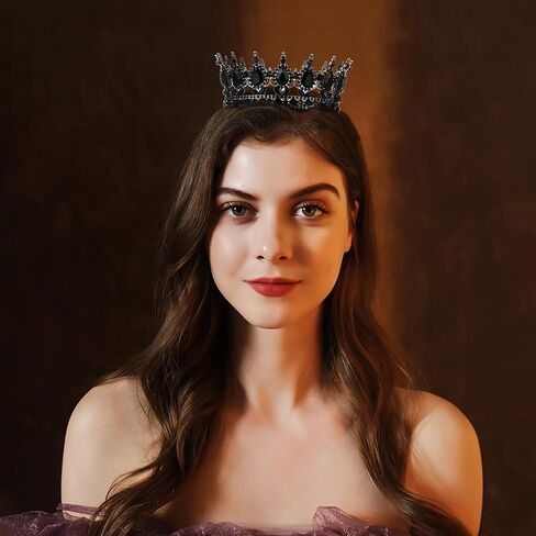 Nackiy Gold Crown for Women ، Queen Tiaras Crystal Tiaras عقال الزفاف ملحقات شعر الزفاف ، حزب عيد الميلاد Prom Cake Topper in Kuwait