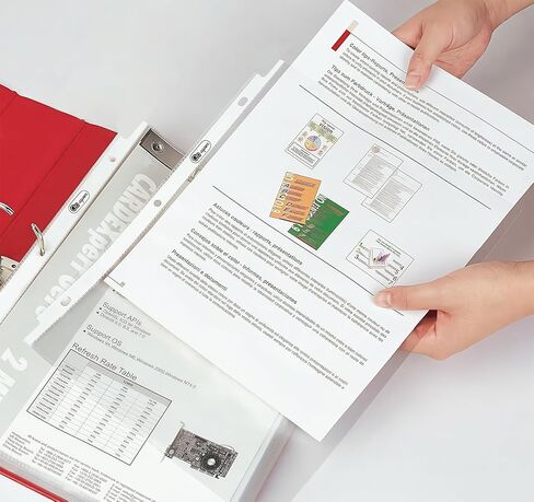 جيب مثقوب مقاس A5، وأكمام حافظة واقية 100 ورقة، واقيات مجلدات بلاستيكية 160 ميكرون، ملف جيب ورقي قوي، حرف 7 فتحات شفافة لحماية الصفحات، غطاء بلاستيكي للورق والمستندات والصور in Kuwait