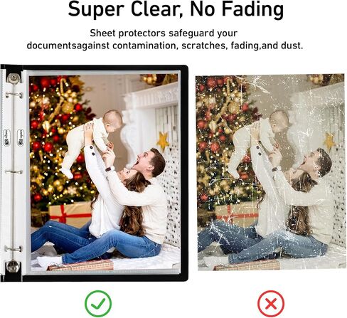 جيب مثقوب مقاس A5، وأكمام حافظة واقية 100 ورقة، واقيات مجلدات بلاستيكية 160 ميكرون، ملف جيب ورقي قوي، حرف 7 فتحات شفافة لحماية الصفحات، غطاء بلاستيكي للورق والمستندات والصور in Kuwait