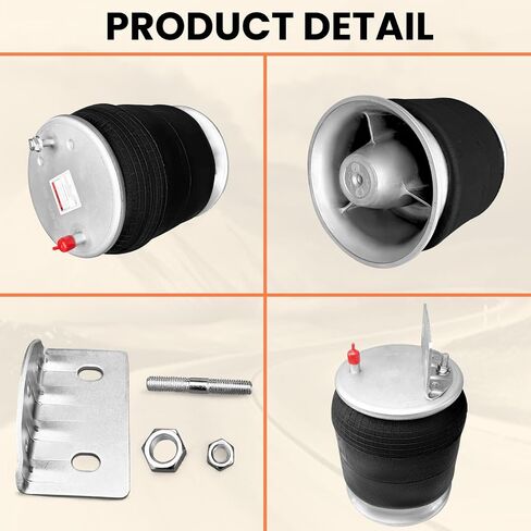 Bag Millisec Air Spring Bag متوافقة مع شاحنات Freightliner OE تحل محل Firestone 9781 ، W01-358-9781 ، Contitech 910S-16A382 ، Goodyear 1R12-603 ، Freightliner 681-320-0017 ، A416-14004-000 in Saudi Arabia