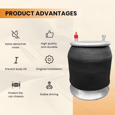 Bag Millisec Air Spring Bag متوافقة مع شاحنات Freightliner OE تحل محل Firestone 9781 ، W01-358-9781 ، Contitech 910S-16A382 ، Goodyear 1R12-603 ، Freightliner 681-320-0017 ، A416-14004-000 in Saudi Arabia