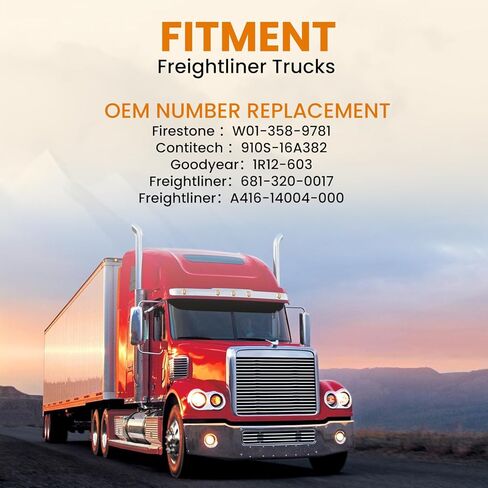 Bag Millisec Air Spring Bag متوافقة مع شاحنات Freightliner OE تحل محل Firestone 9781 ، W01-358-9781 ، Contitech 910S-16A382 ، Goodyear 1R12-603 ، Freightliner 681-320-0017 ، A416-14004-000 in Saudi Arabia